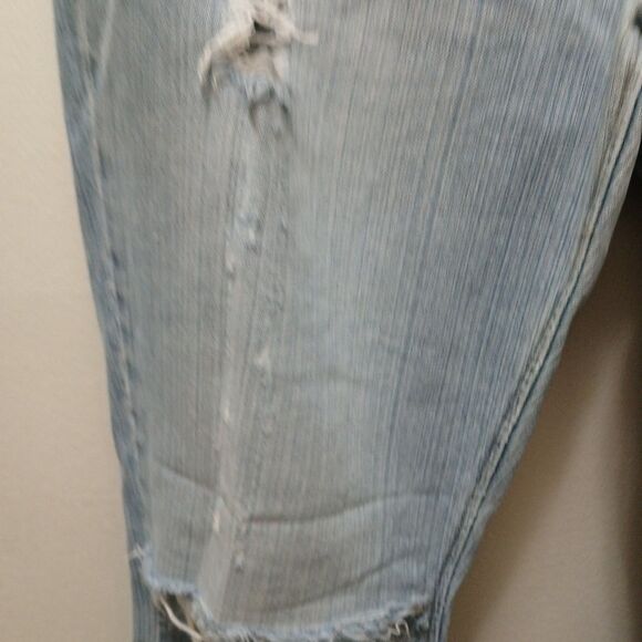 American eagle True Boot light denim distressed Holes destroyed jeans size 10R - Picture 8 of 16